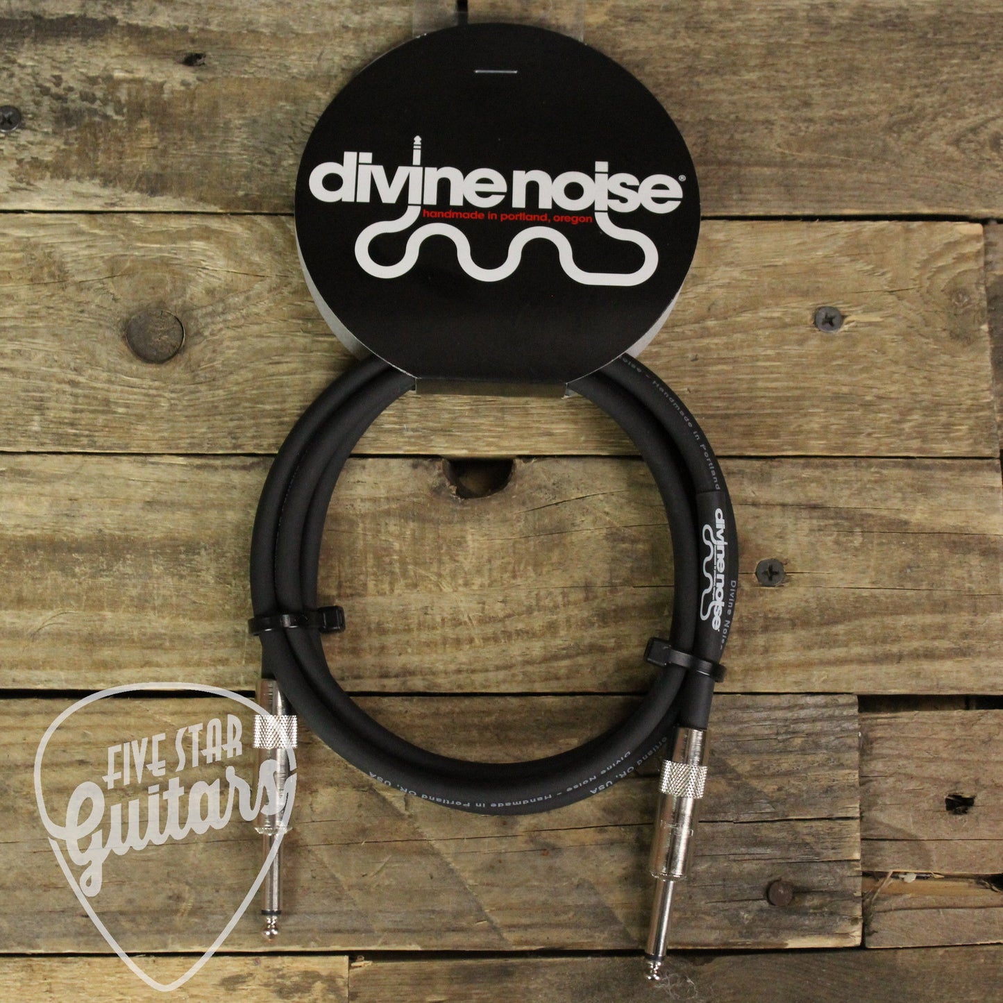 Divine Noise Straight to Straight 5ft Instrument Cable - Black