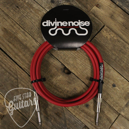 Divine Noise Straight to Straight 10ft Instrument Cable - Red