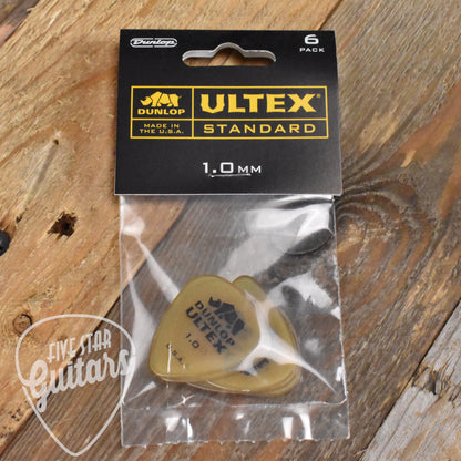 Dunlop Ultex Standard 1.0mm Guitar Picks - 6 Pack - 421P100