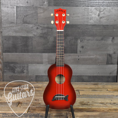 Makala Dolphin Uke Red Burst