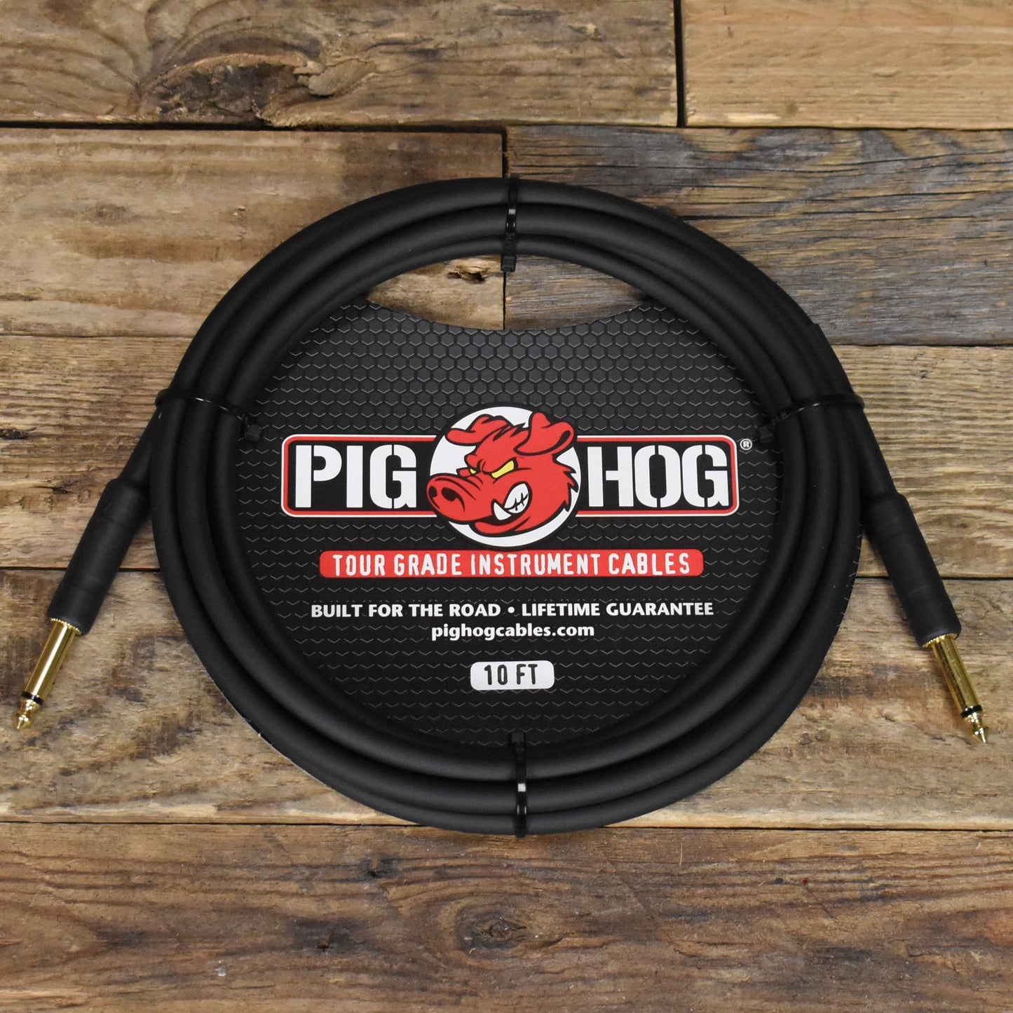 Pig Hog Straight to Straight Instrument Cable - 10Ft