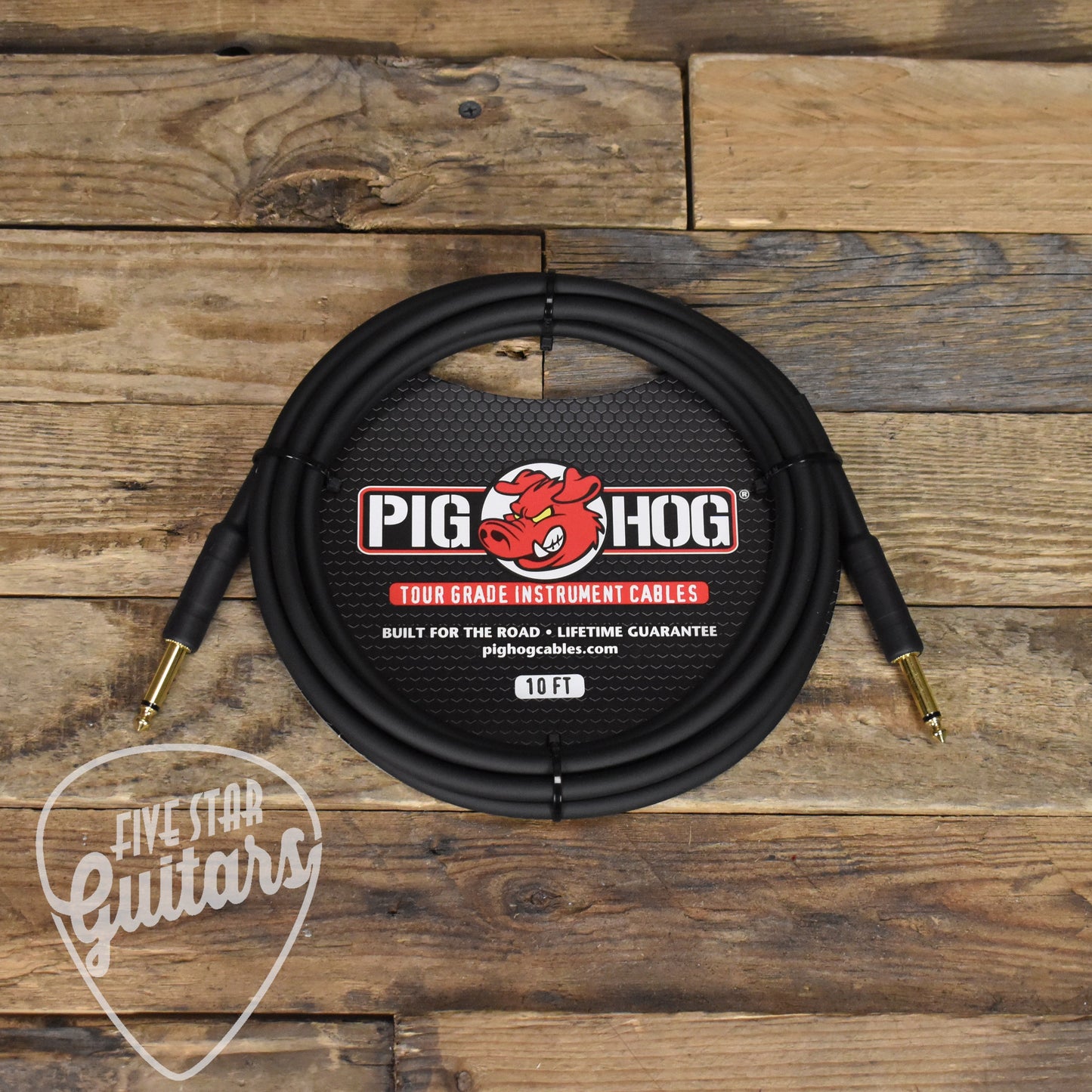 Pig Hog Straight to Straight Instrument Cable - 10Ft