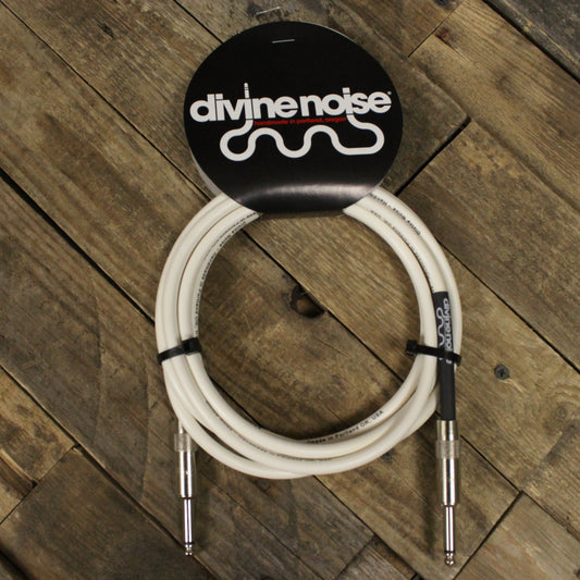 Divine Noise Straight-Straight 10ft Instrument Cable - White