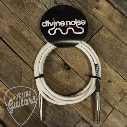 Divine Noise Straight-Straight 10ft Instrument Cable - White