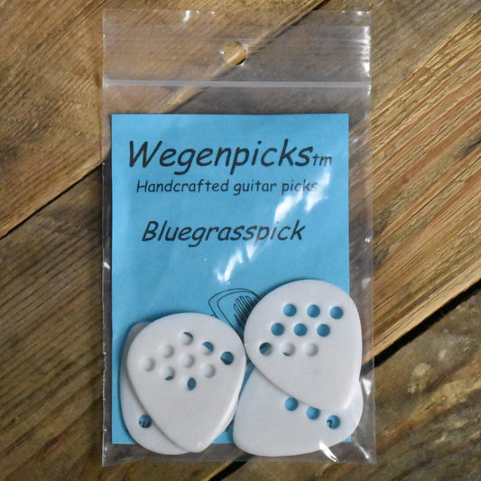 Wegenpicks 1.4mm White Bluegrass Pick - 4 Pack - BG140