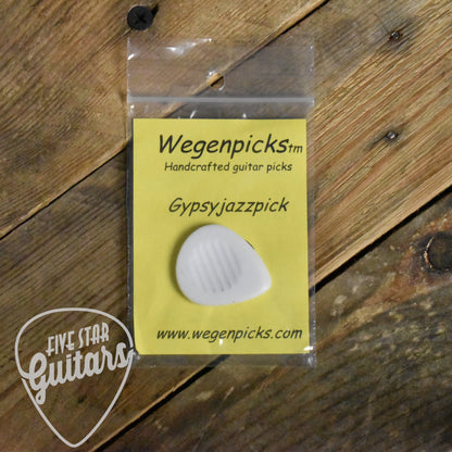 Wegenpicks 3.5mm White Gypsy Jazz Pick Right-Handed Bevel - Single - GP350