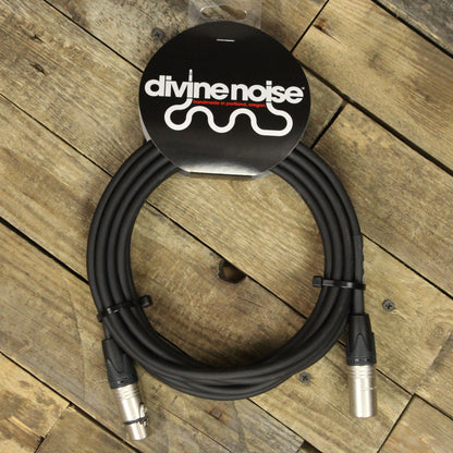 Divine Noise XLR Male to XLR Female 20ft Microphone Cable - Black