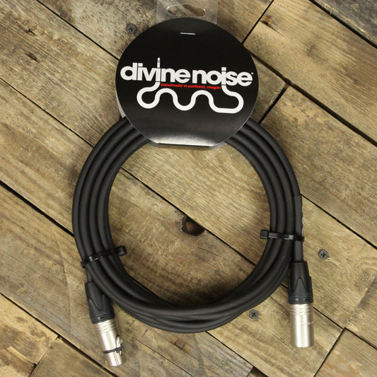 Divine Noise XLR Male to XLR Female 20ft Microphone Cable - Black