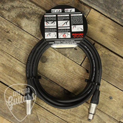 Divine Noise XLR Male to XLR Female 20ft Microphone Cable - Black