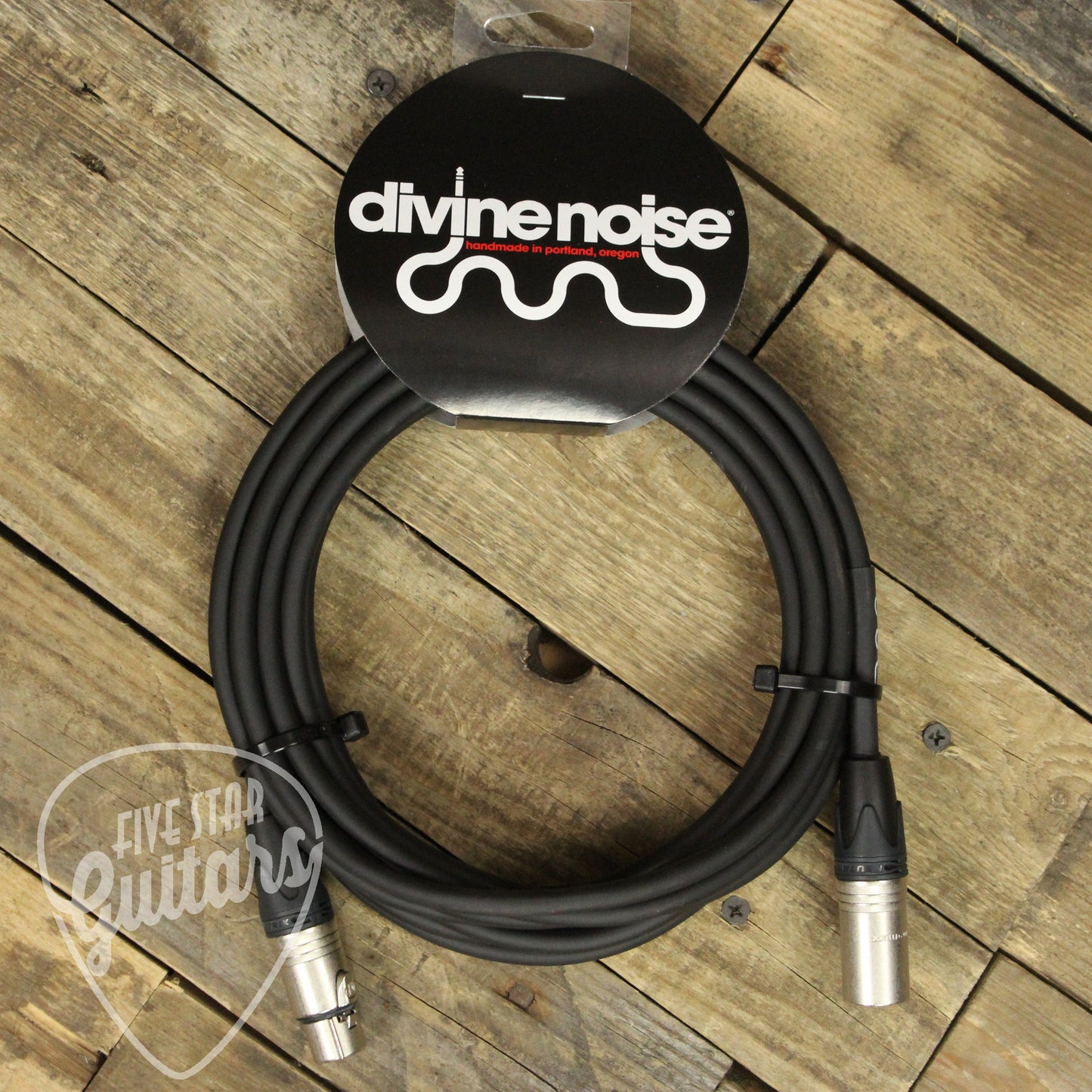 Divine Noise XLR Male to XLR Female 20ft Microphone Cable - Black