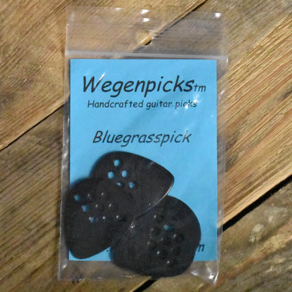 Wegenpicks 1.4mm Black Bluegrass Pick - 4 Pack - BG140B