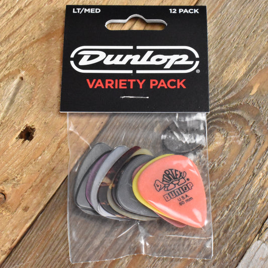 Dunlop Light/Medium Guitar Pick Variety Pack - 12 Pack - PVP101