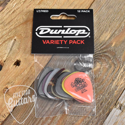 Dunlop Light/Medium Guitar Pick Variety Pack - 12 Pack - PVP101