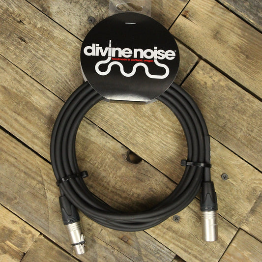 Divine Noise XLR Male to XLR Female 25ft Microphone Cable - Black