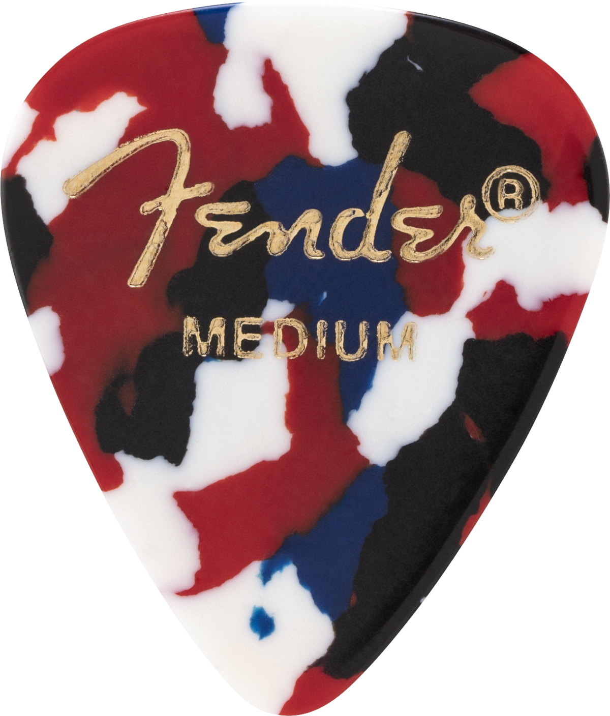 Fender Confetti 351 Shape Medium Picks - 12 Pack