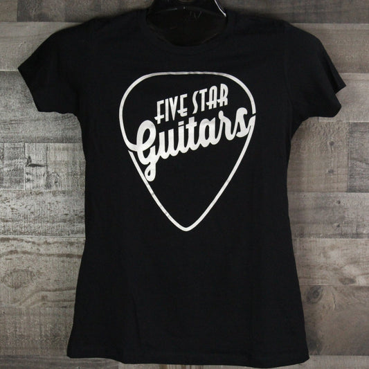 Five Star Guitars Pick Logo T-shirt - Women's 2XL