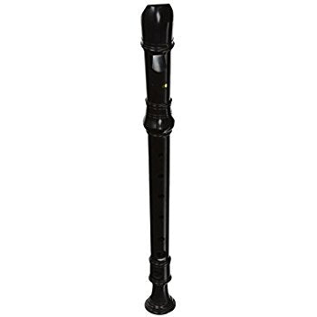 Trophy Tudor Soprano Recorder - Black