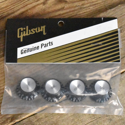 Gibson Top Hat Knobs with Inserts - Black (4)