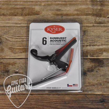 Kyser Quick Change Guitar Capo - Sunburst - KG6SNBA