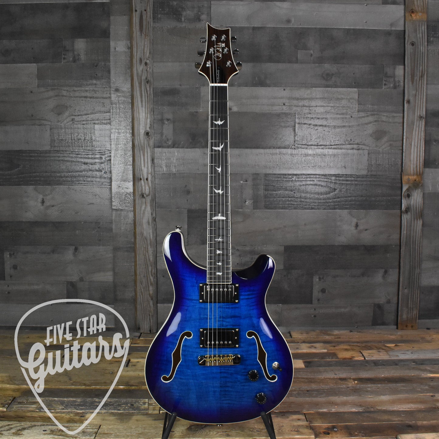 Paul Reed Smith Hollowbody II - Faded Blue Burst with Hard Shell Case SN:3955