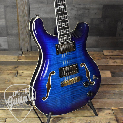 Paul Reed Smith Hollowbody II - Faded Blue Burst with Hard Shell Case SN:3955