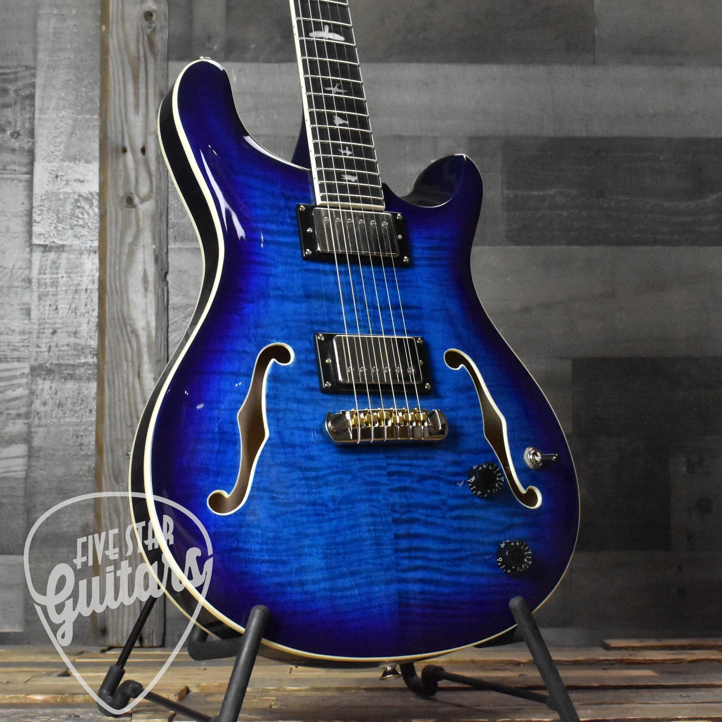 Paul Reed Smith Hollowbody II - Faded Blue Burst with Hard Shell Case SN:3955