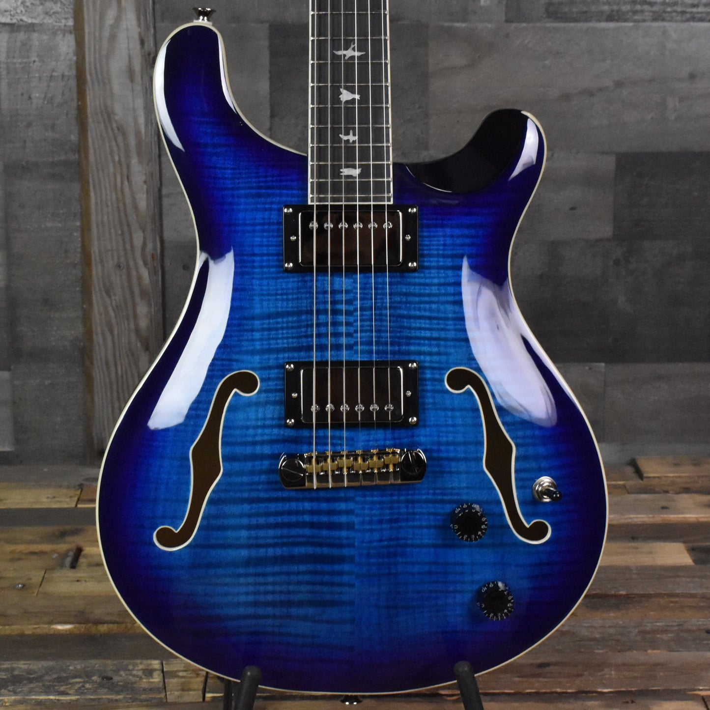 Paul Reed Smith Hollowbody II - Faded Blue Burst with Hard Shell Case SN:5376