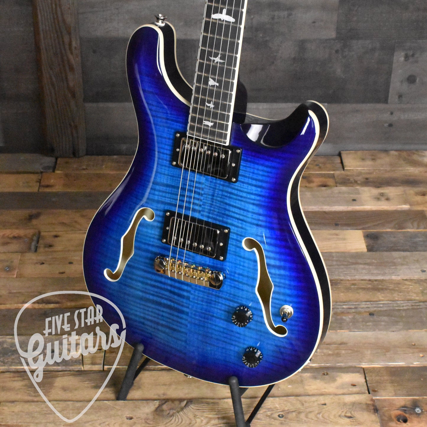 Paul Reed Smith Hollowbody II - Faded Blue Burst with Hard Shell Case SN:5376