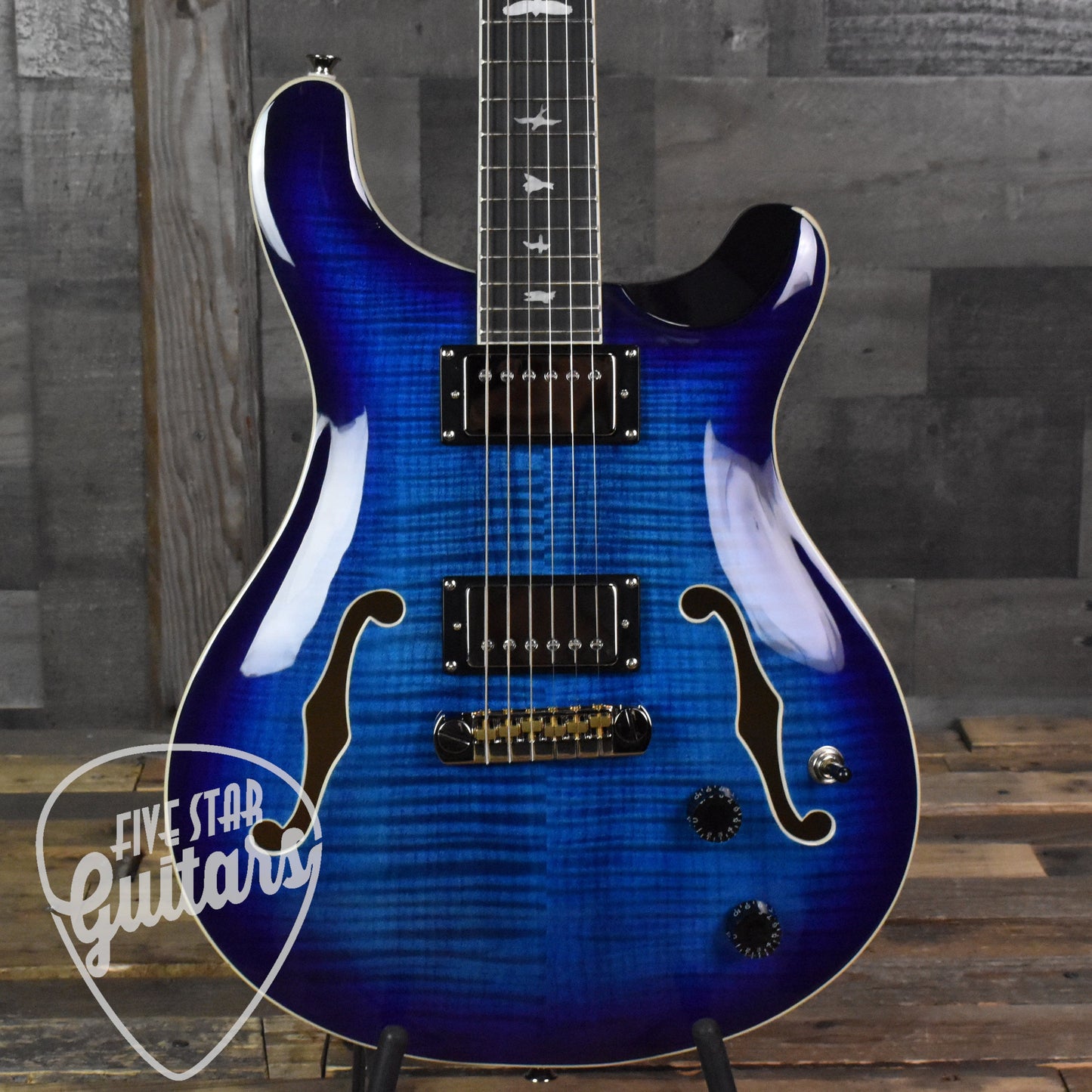 Paul Reed Smith Hollowbody II - Faded Blue Burst with Hard Shell Case SN:5376