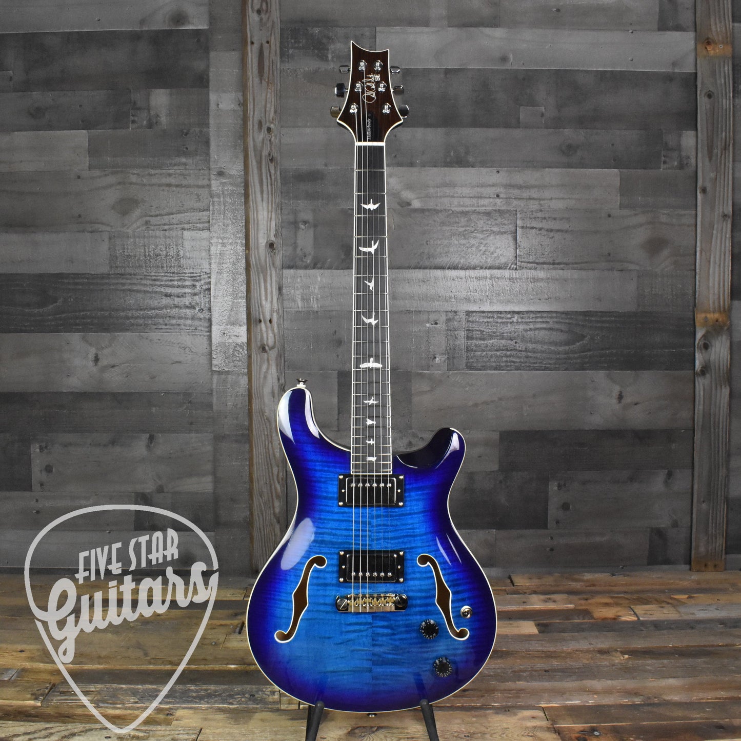 Paul Reed Smith Hollowbody II - Faded Blue Burst with Hard Shell Case SN:2869