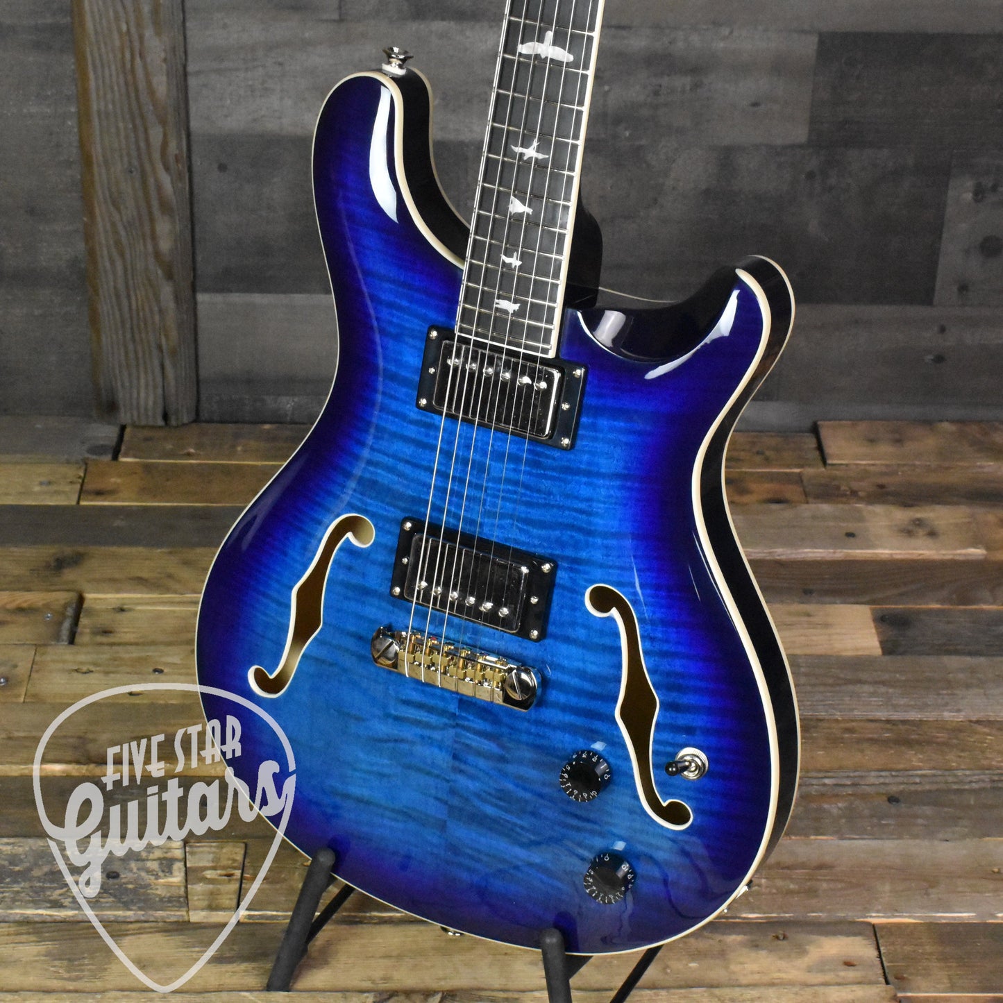 Paul Reed Smith Hollowbody II - Faded Blue Burst with Hard Shell Case SN:2869