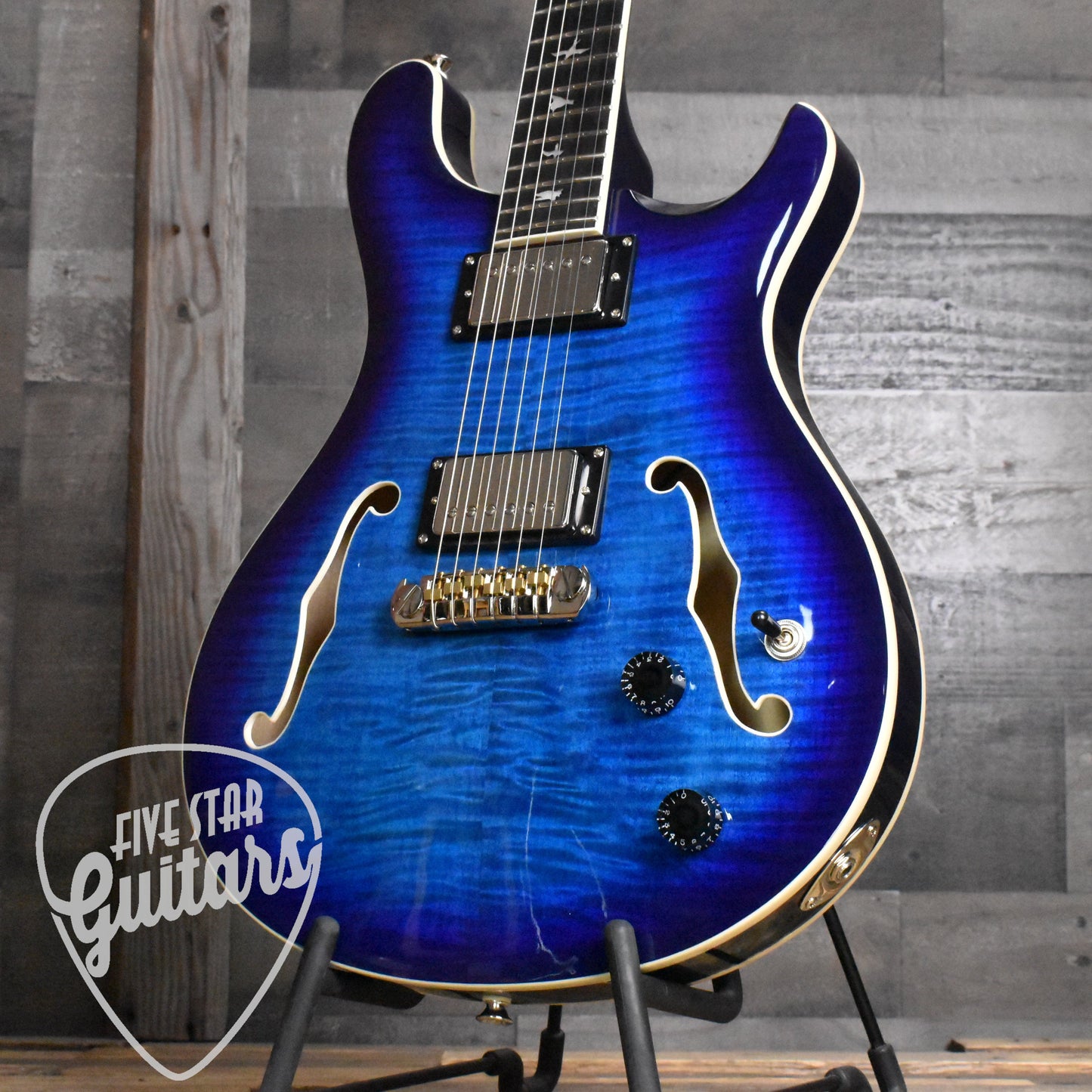 Paul Reed Smith Hollowbody II - Faded Blue Burst with Hard Shell Case SN:2869