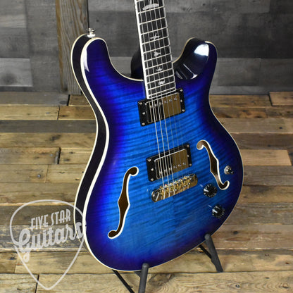 Paul Reed Smith Hollowbody II - Faded Blue Burst with Hard Shell Case SN:2869