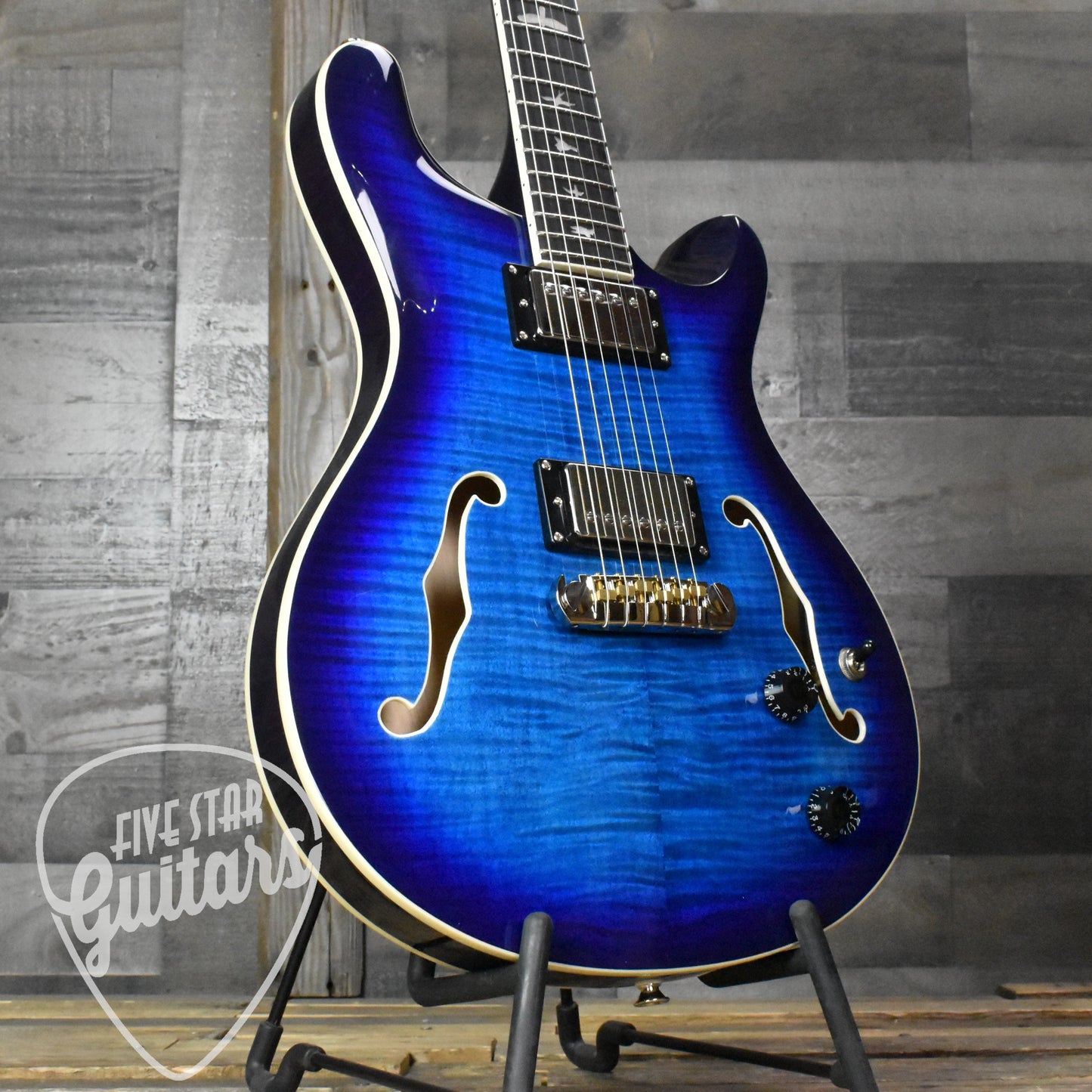 Paul Reed Smith Hollowbody II - Faded Blue Burst with Hard Shell Case SN:2869