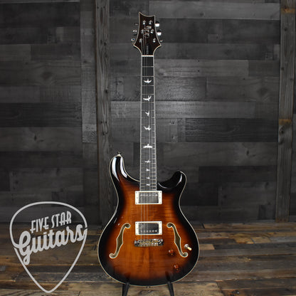 Paul Reed Smith SE Hollowbody II - Black Gold Burst with Hard Shell Case SN:3750