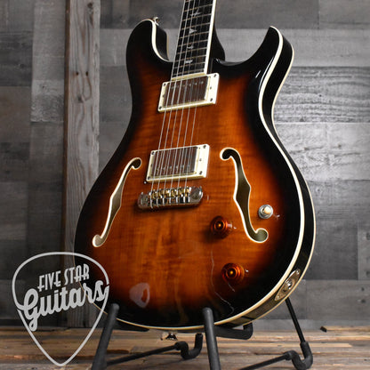 Paul Reed Smith SE Hollowbody II - Black Gold Burst with Hard Shell Case SN:3750