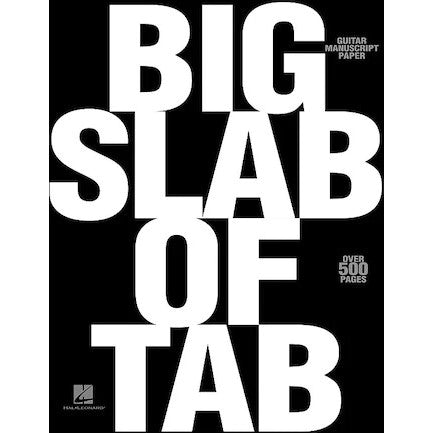 Hal Leonard Big Slab of Tab Guitar Manuscript Paper