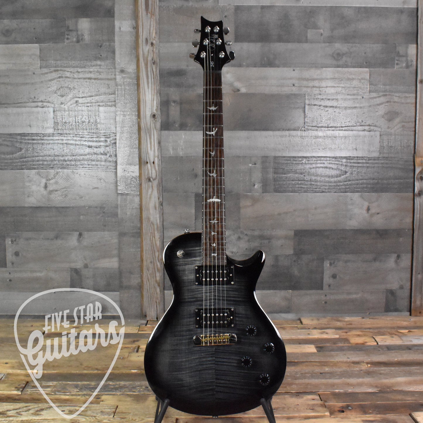 Paul Reed Smith SE 245  - Charcoal Burst with Gig Bag - AUTOGRAPHED BY PAUL REED SMITH