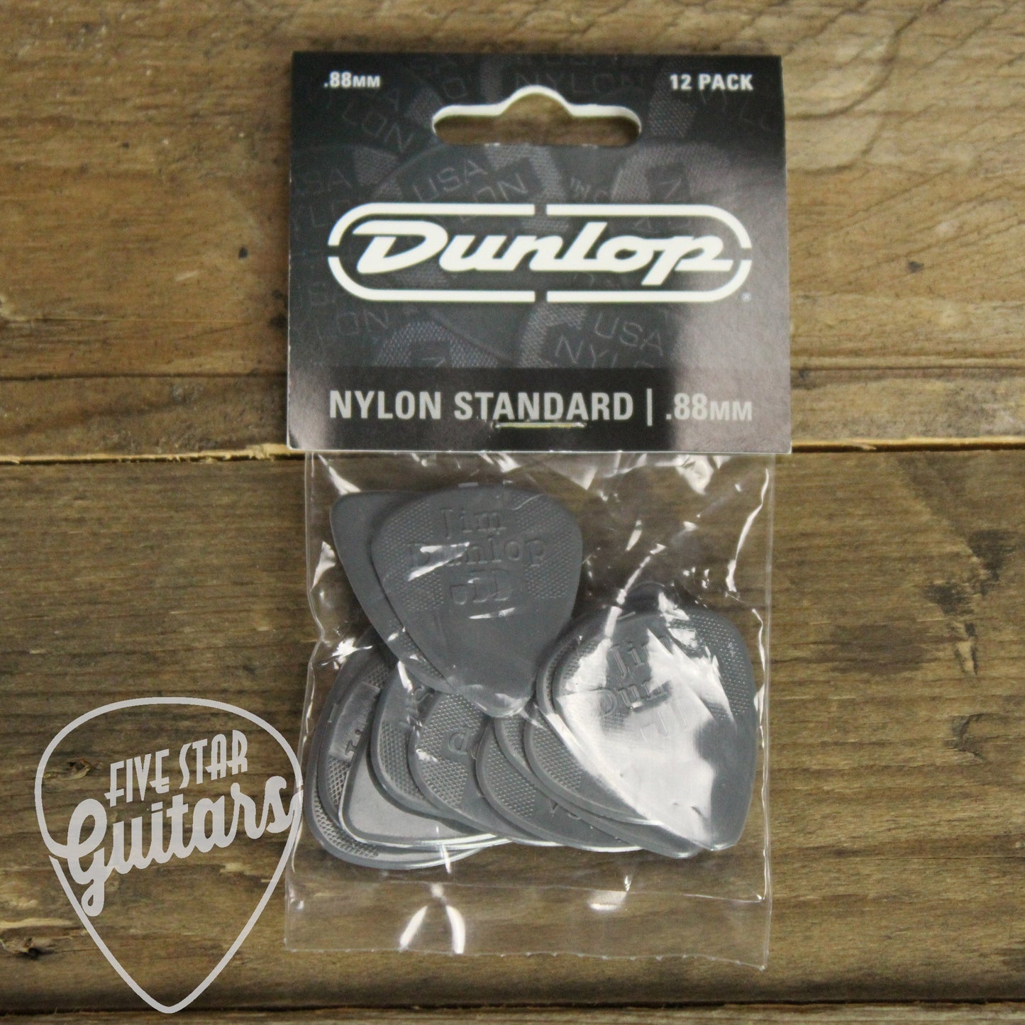 Dunlop Nylon Standard .88mm Guitar Picks - 12 Pack - 44P088