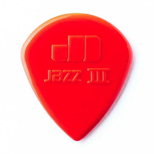 Dunlop Jazz III Red Nylon Guitar Picks - 6 Pack - 47P3N