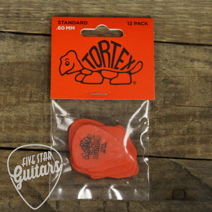 Dunlop Tortex Standard .60mm Guitar Picks - 12 Pack - 418P060