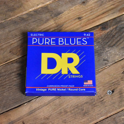 DR Pure Blues Pure Nickel Electric Guitar Strings PHR-9 Lite 9-42