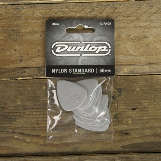 Dunlop Nylon Standard .60mm Guitar Picks - 12 Pack - 44P060