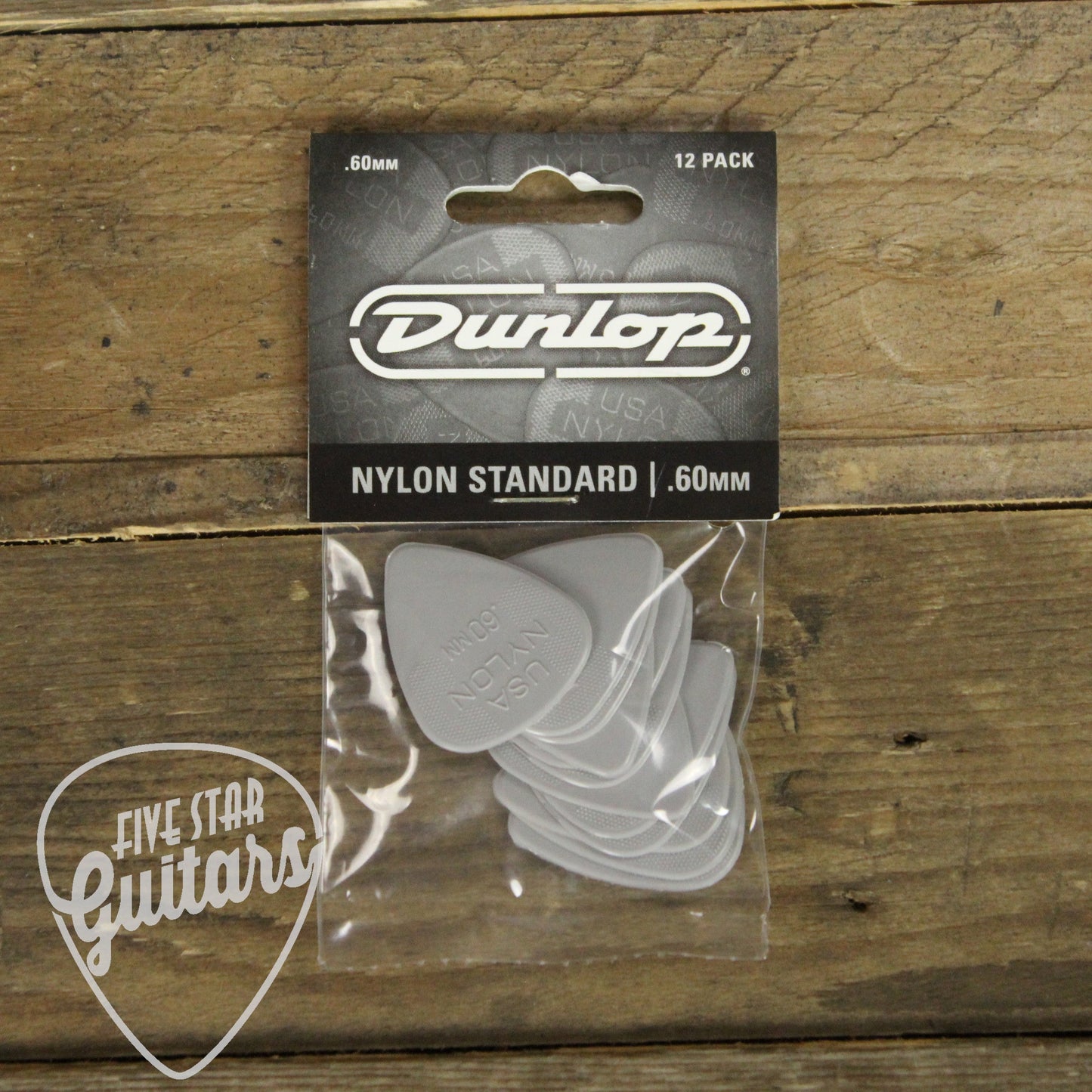 Dunlop Nylon Standard .60mm Guitar Picks - 12 Pack - 44P060