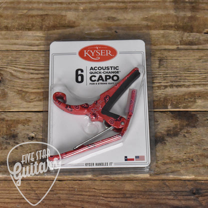 Kyser Quick Change Guitar Capo - Red Bandana - KG6RBA