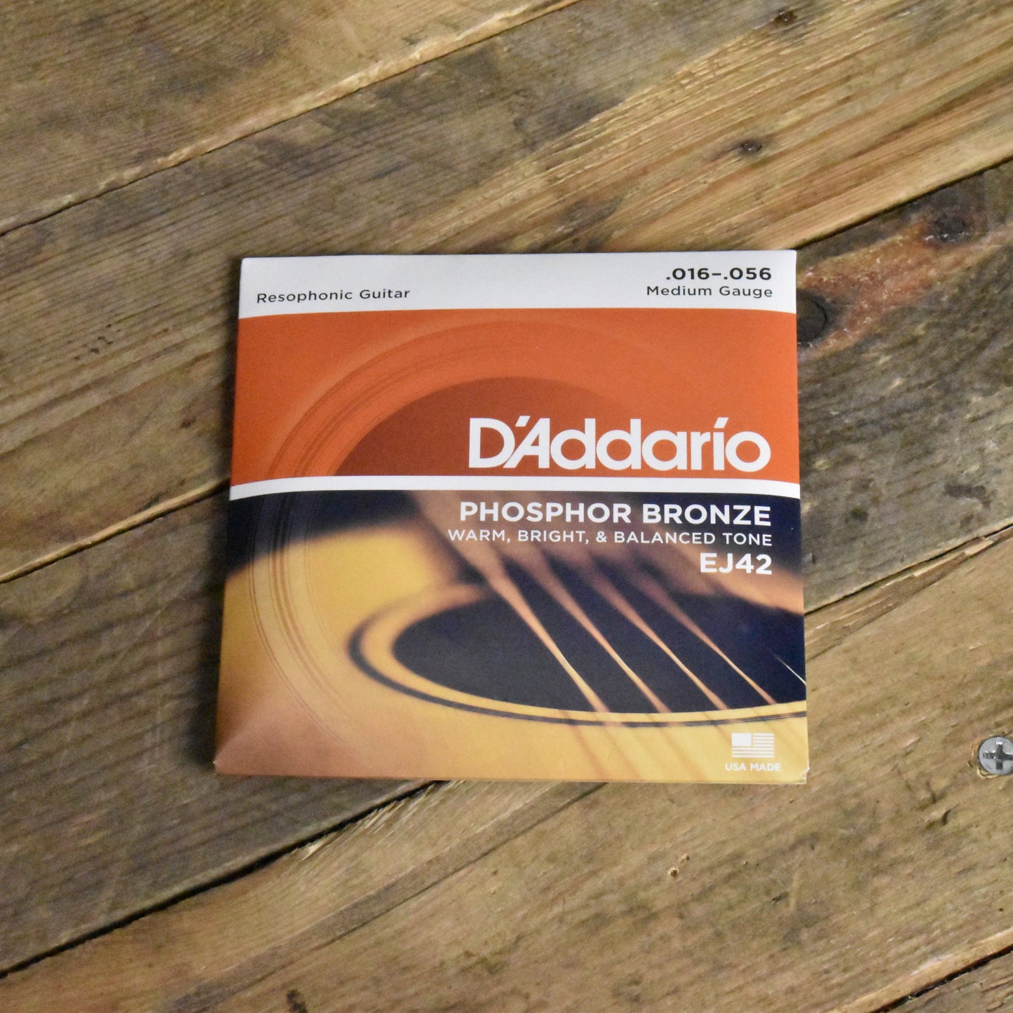 D'Addario EJ42 Phosphor Bronze Resophonic Acoustic Guitar Strings