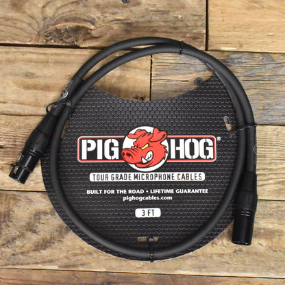 Pig Hog XLR Microphone Cable - 3ft