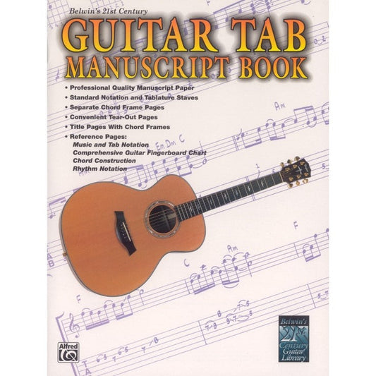 Belwin's 21st Century Guitar Tab Manuscript Book