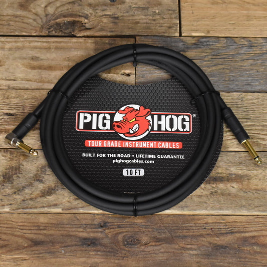 Pig Hog Right Angle to Straight Instrument Cable - 10ft