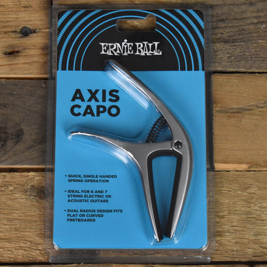 Ernie Ball Axis Ergonomic Guitar Capo - Silver - P09601